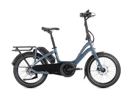 semi skladaci mestske elektrokolo s motorem bosch performance a remenovym pohonem