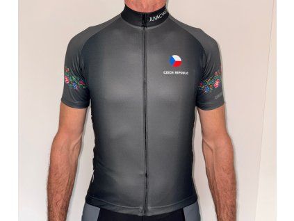 Cyklistický dres JUVACYKLO krátký rukáv turistický pánský